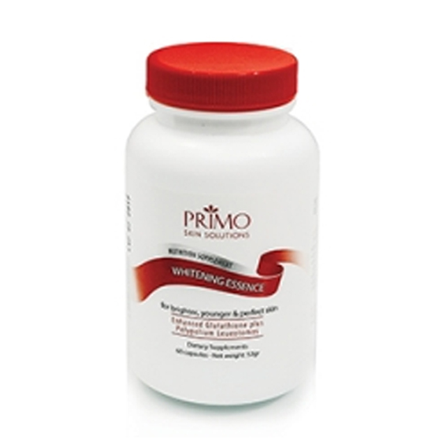 Primo beauty clinic whitening essence - viên uống nâng cao giúp trắng da và chống nắng cho người khó làm trắng 60 viên