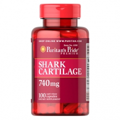 Puritan's pride Shark Cartilage, 740mg: Sụn vi cá mập giúp ngăn ngừa và hỗ trợ điều trị hiệu quả các bệnh xương khớp, 100 viên.  