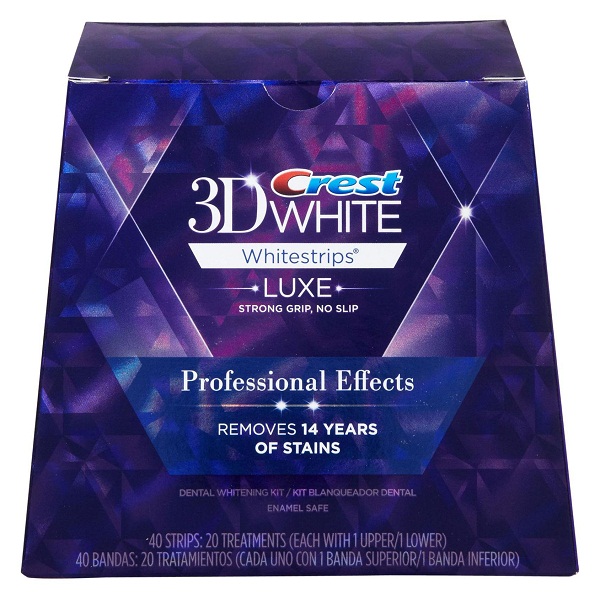 Miếng dán làm trắng răng crest 3d white professional effects - bộ 42 miếng: hiệu quả sau 20 ngày sử dụng