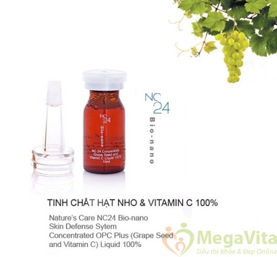 Tinh chất hạt nho nature care nc24 bio-nano chống lão hóa 10ml