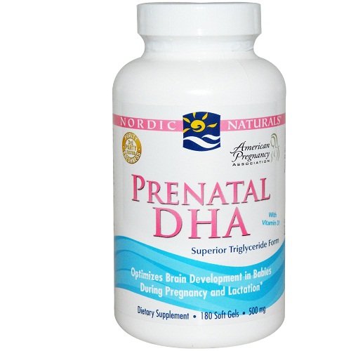 Viên uống bổ sung dha cho phụ nữ mang thai nordic naturals prenatal dha 180 viên