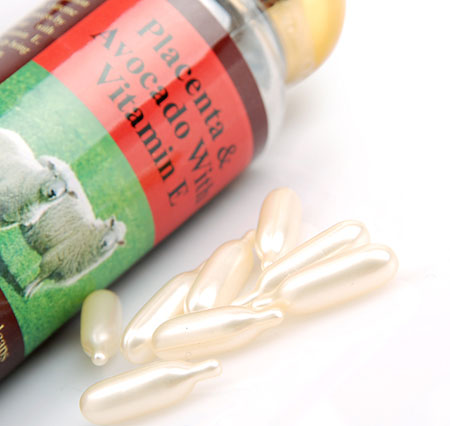 Viên dưỡng da trị nám nhau thai cừu placenta & avocado with vitamin e 100 viên