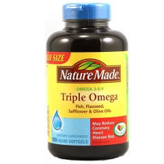 Nature Made Triple Omega 3-6-9: Viên uống hỗ trợ tim mạch 150 viên