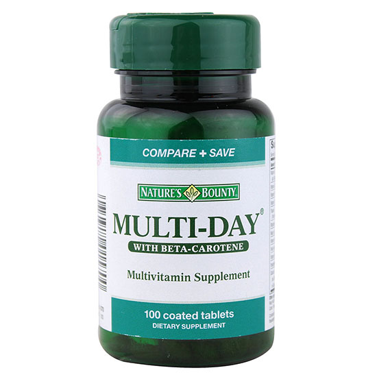 Viên uống nature bounty multi-day : bổ sung vitamin và khoáng chất, tăng cường sức khỏe 110 viên
