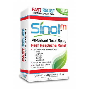 Chai xịt chống viêm xoang, nhức đầu sinol m all natural nasal spray fast allergy sinus relief 15ml