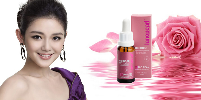 Serum dưỡng da tinh chất hoa hồng và nhau thai cừu lanopearl bio rose 25ml