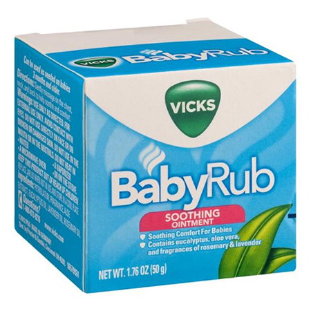 Dầu bôi ấm ngực cho bé 3 tháng tuổi vicks babyrub 50g