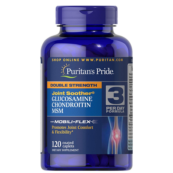 Viên uống bổ xương khớp của mỹ puritan pride glucosamine chondroitin msm 120 viên