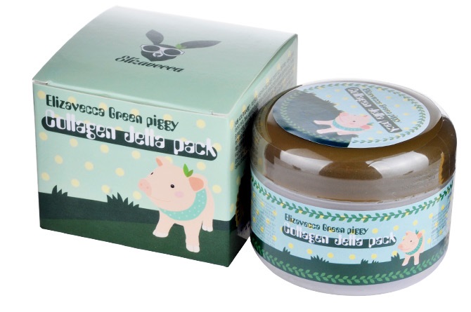 Mặt nạ bì heo - elizavecca geen piggy collagen jella pack 100ml