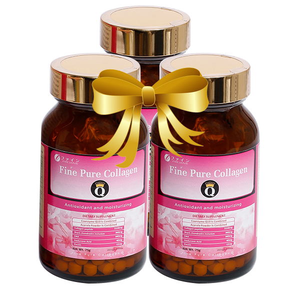 Quà tặng tỏa sáng vẻ đẹp cho người phụ nữ: compo fine pure collagen q