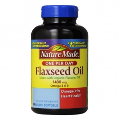 Tăng cường sức khỏe tim mạch và trí não với Nature Made Flaxseed Oil Omega 3 6 9 hộp 100 viên