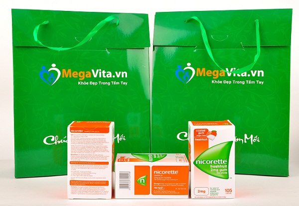 Quà tặng cho sức khỏe của đàn ông - kẹo cai thuốc lá nicorette freshfruit