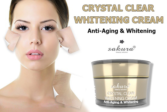 Kem dưỡng trắng da chống lão hóa anti-wrinkle whitening sakura, 30ml