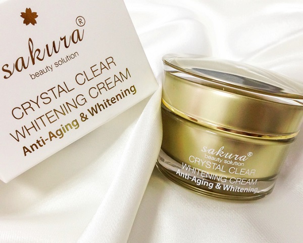 Kem dưỡng trắng da chống lão hóa anti-wrinkle whitening sakura, 30ml