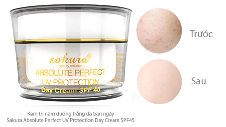 Sakura whitening day - kem trị nám, trắng da ban ngày, 30g