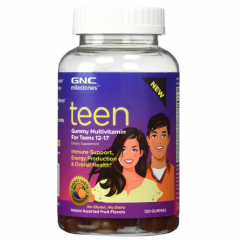 Viên uống bổ sung vitamin GNC Milestones Teen Gummy Multivitamin For Teen 12 - 17 hộp 120 viên