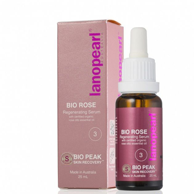 Serum dưỡng da tinh chất hoa hồng và nhau thai cừu lanopearl bio rose 25ml