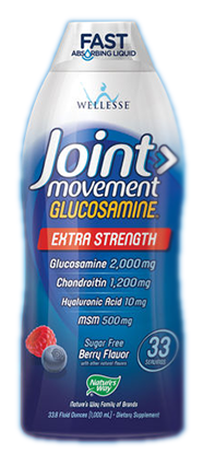 Nước uống bổ sung glucosamine, chondroitin, msm duy trì sức khỏe xương khớp: wellesse joint movement liquid glucosamine, 1000 ml