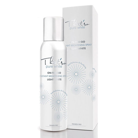 Xịt khoáng chống nắng và trắng da thatso on the go light white 150ml