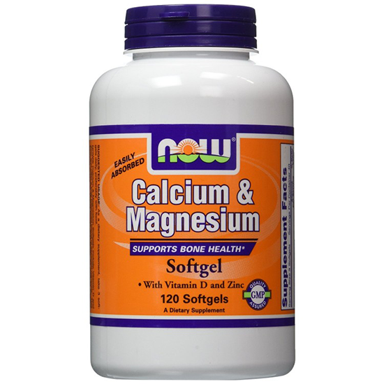Now foods calcium & magnesium plus vitamin d and zinc – viên cung cấp vitamin tốt cho xương khớp, 120 viên