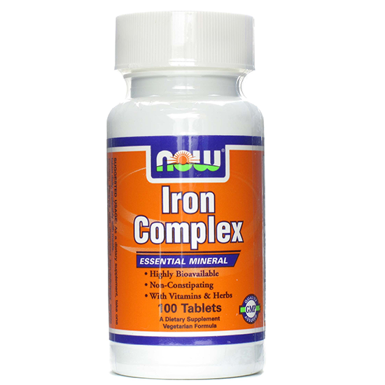 Now iron complex – viên uống bổ sung sắt giúp tăng cường sức khỏe, hệ miễn dịch cho cơ thể, 100 viên