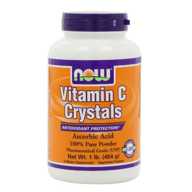 Now crystals vitamin c – viên uống bổ sung vitamin c, tăng cường miễn dịch, duy trì cấu trúc xương, 454 g