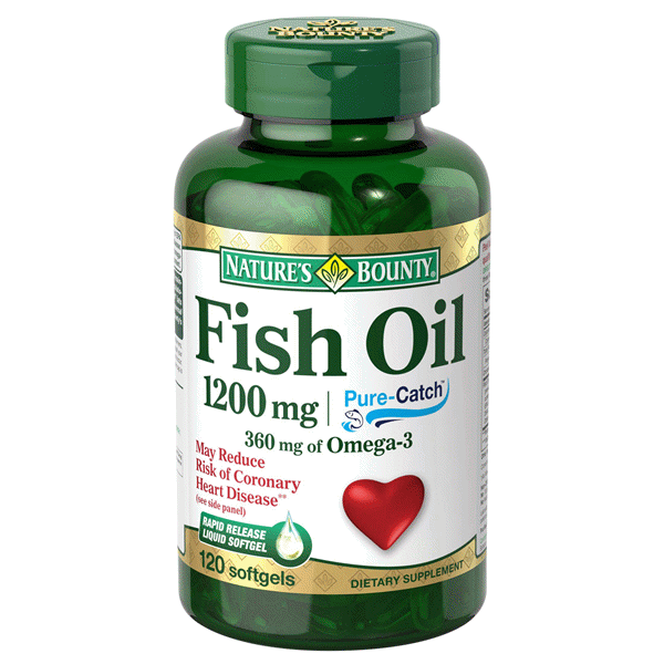 Viên uống tăng cường sức khỏe tim mạch natures bounty fish oil 1200mg của mỹ 120 viên