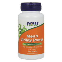 NOW Men's Virility Power: Dược phẩm hỗ trợ sức khỏe tình dục và cung cấp năng lượng cho nam giới, 60 viên