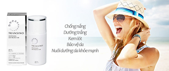 Kem chống nắng nhật bản transino whitening day protector 40ml – tự tin khoe da dưới nắng
