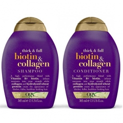 Bộ dầu gội và dầu xả Ogx Thick and Full Biotin and Collagen 385ml – Bí quyết thật sự của mái tóc dày và khỏe