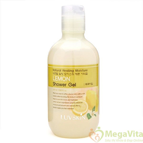 Gel tắm dưỡng ẩm hương chanh - natural healing moisture lemon shower gel 250ml