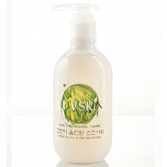 Sữa rửa mặt trà xanh Luvskin Greentea All In One Skin Shower 250ml