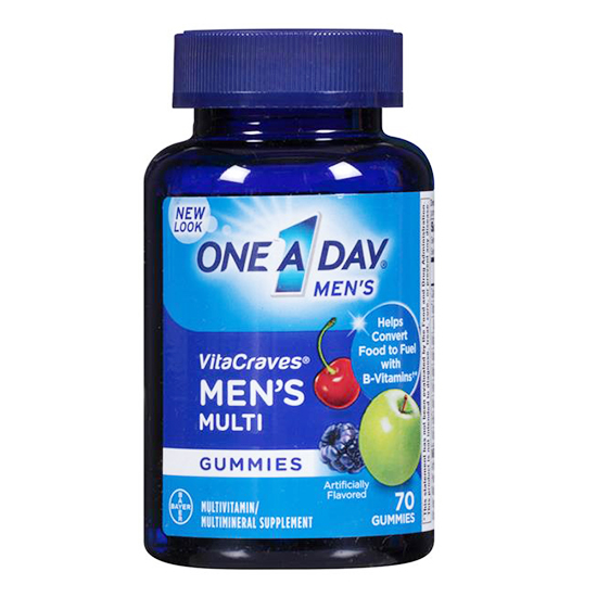 Kẹo dẻo vitamin one a day men vitacraves gummies 70 viên – bí quyết khỏe mạnh dành cho nam giới