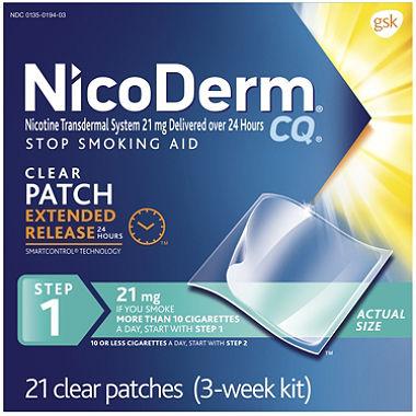 Cai thuốc lá 100% không vật vã với miếng dán Nicoderm CQ