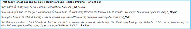 Siro tăng cường hệ miễn dịch cho bé pediakid immuno fortifiant 125ml