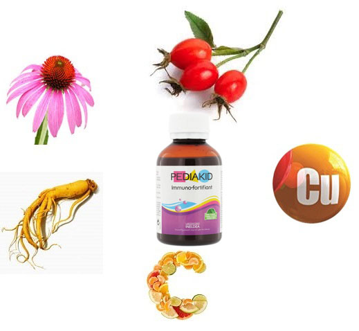 Siro tăng cường hệ miễn dịch cho bé pediakid immuno fortifiant 125ml
