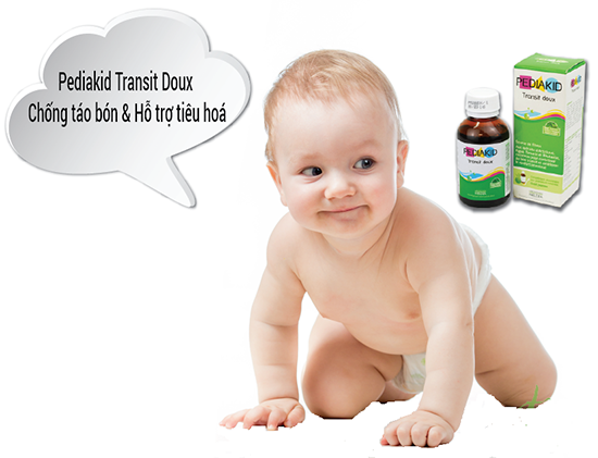 Siro hỗ trợ hoạt động tiêu hóa của trẻ pediakid transit doux 125ml