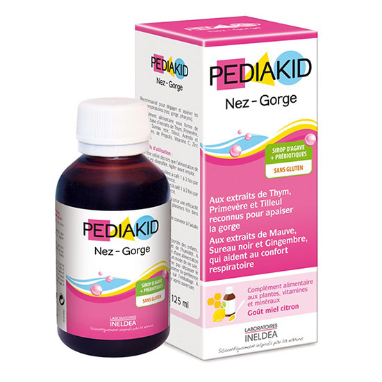 Siro tăng cường miễn dịch mũi họng cho bé pediakid nez gorge 125ml