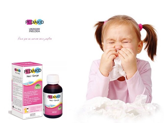 Siro tăng cường miễn dịch mũi họng cho bé pediakid nez gorge 125ml
