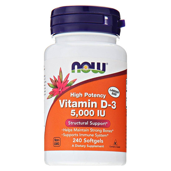 Now Foods Vitamin D3 5000 Iu Thuốc Bổ Sung Vitamin D3 Cho
