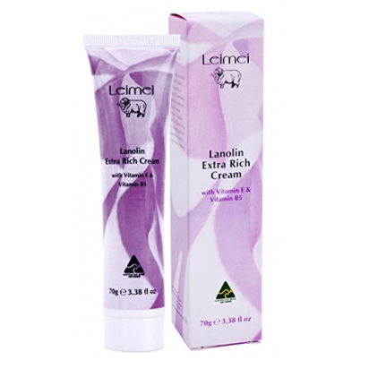 Kem mỡ cừu chống khô da nature care leimei lanolin extra rich cream 70g