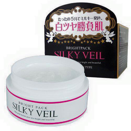 Kem dưỡng trắng da toàn thân silky veil bright pack nhật bản 2 trong 1 hộp 100g