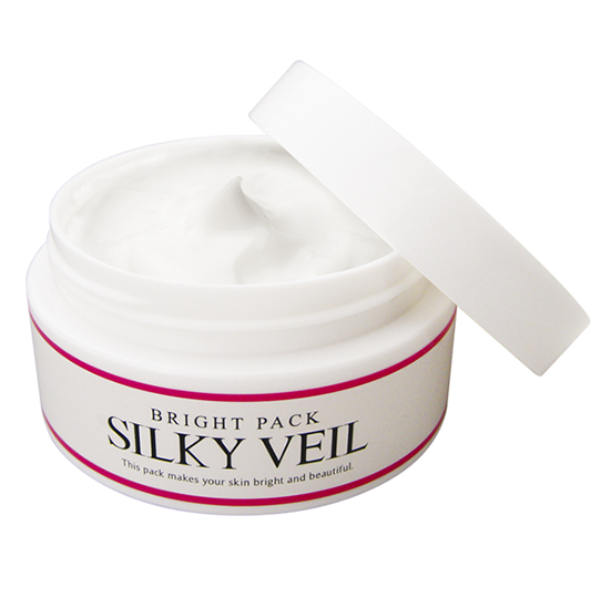 Kem dưỡng trắng da toàn thân silky veil bright pack nhật bản 2 trong 1 hộp 100g