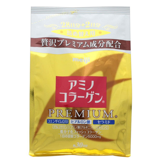 Collagen meiji premium 5000mg nằm trong top 3 sản phẩm được phụ nữ trên 40 tuổi dùng nhiều nhất bởi bột được cấu tạo phù hợp với cơ địa của người châu Á