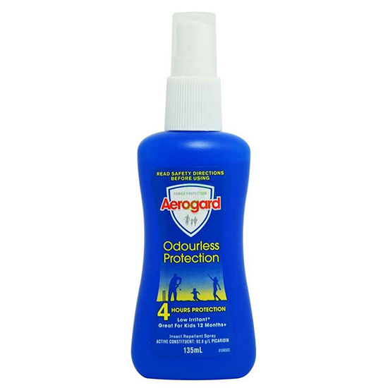 Chai xịt chống muỗi aerogard sẽ trực tiếp tác động trên da không gây độc hại