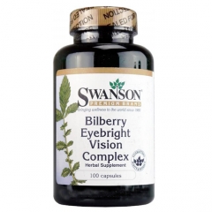 Swanson Bilberry Eyebright Vision Complex - Viên uống hổ trợ bệnh mắt, thị lực, 100 viên