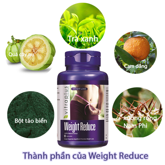 Viên uống giảm cân thảo mộc canada weight reduce 90 viên – bổ sung năng lượng, giải phóng mỡ thừa