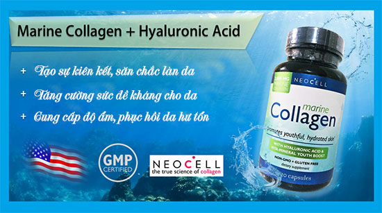 ViÊn uỐng chỐng lÃo hÓa tÁi tẠo da hƯ tỔn neocell marine collagen 2000mg 120 viÊn