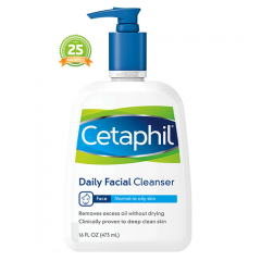 Sữa rửa mặt Cetaphil Daily Facial Cleanser dành cho mọi loại da của Canada 473ml