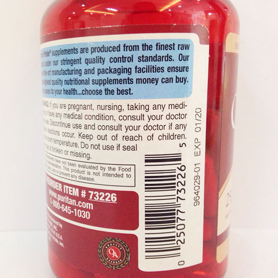 Viên uống ngăn ngừa viêm nhiễm khuẩn đường tiết niệu puritans pride natural cranberry 25.000 mg của mỹ 120 viên